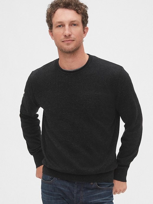 Image number 9 showing, Crewneck Sweater in Linen-Cotton