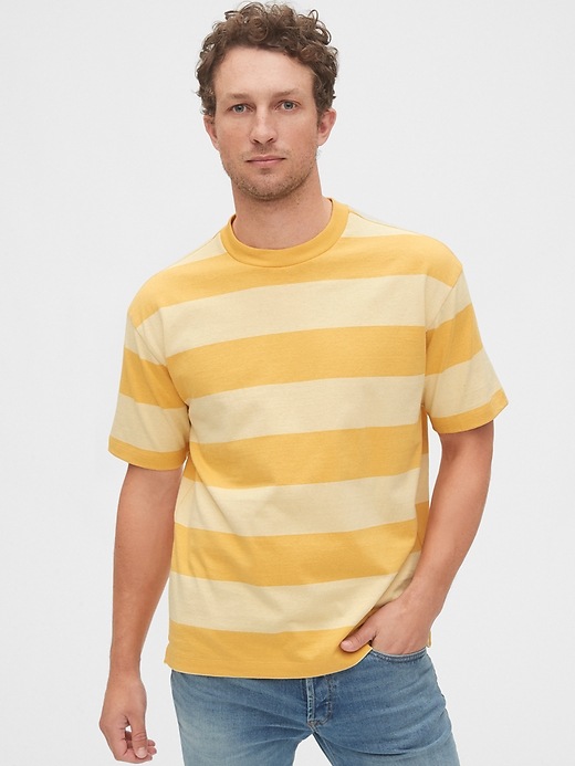 Image number 9 showing, Easy Heavyweight Stripe T-Shirt