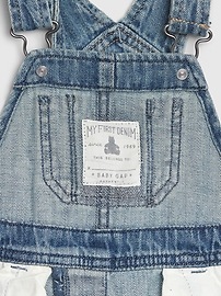 View large product image 3 of 4. Baby Organic Cotton Denim Overalls