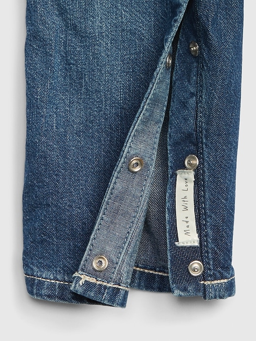 Image number 4 showing, Baby Denim One-Piece