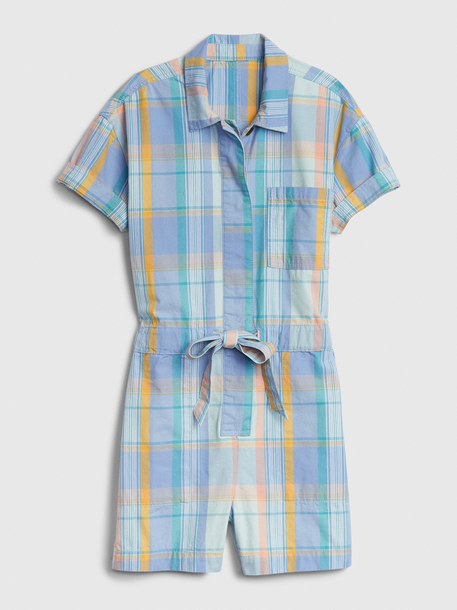 Женские комбинезоны Gap Short Sleeve Plaid Romper — фото 4