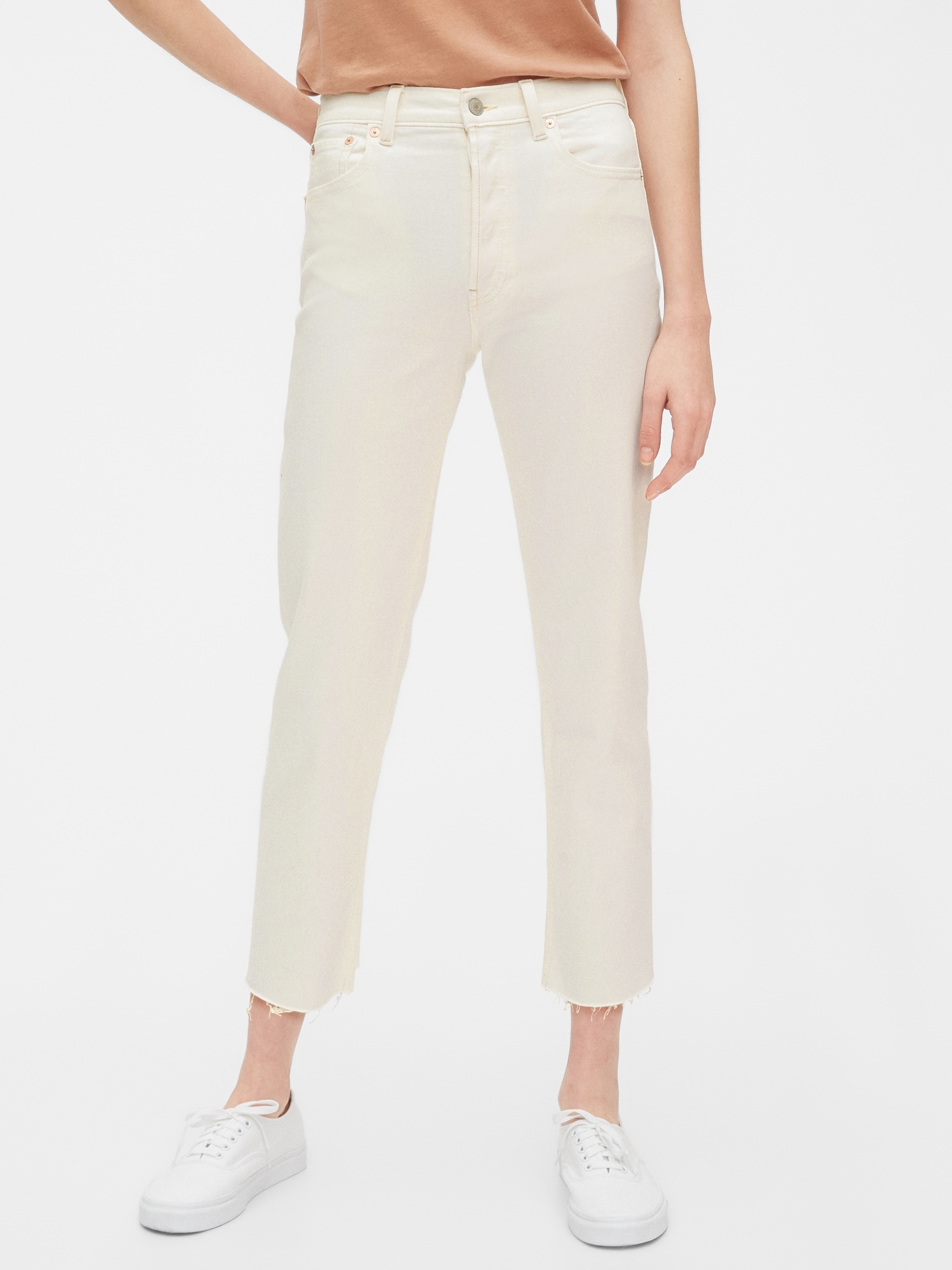 Gap factory white jeans deals
