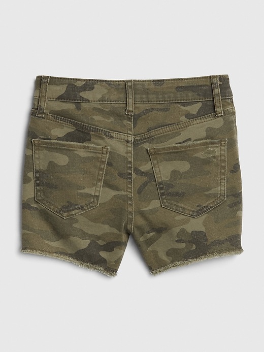 Image number 3 showing, Kids High-Rise Camo Shortie Shorts