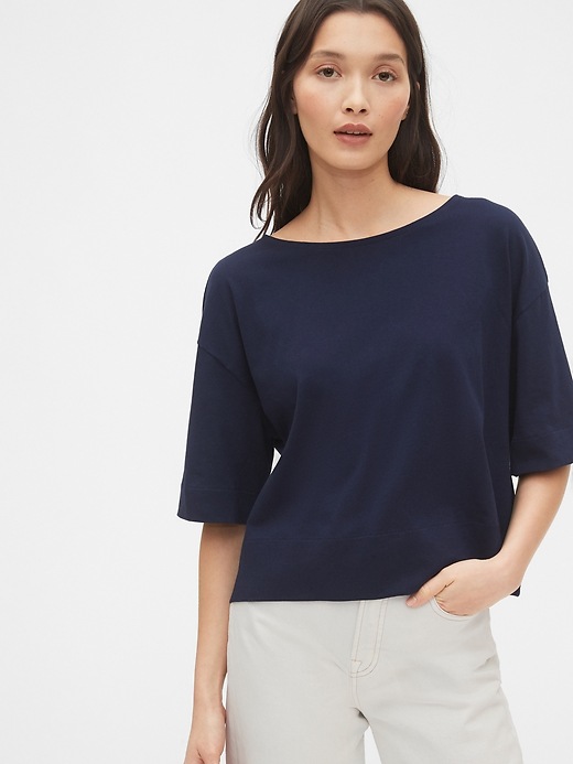 Image number 7 showing, Tie-Back Cropped T-Shirt
