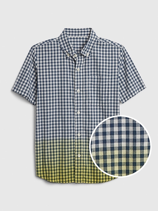 Image number 1 showing, Kids Poplin Button-Up Shirt