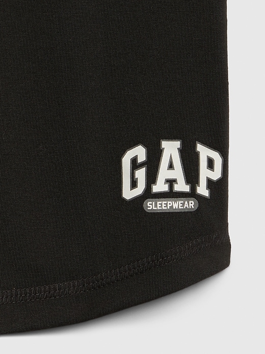 2 of 8 showing, with the color true black of product Kids GAP Logo PJ T-Shirt