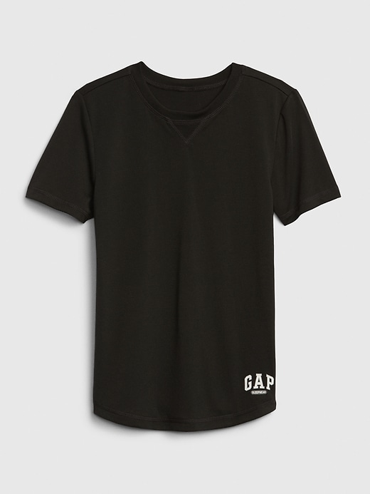 1 of 8 showing, with the color true black of product Kids GAP Logo PJ T-Shirt