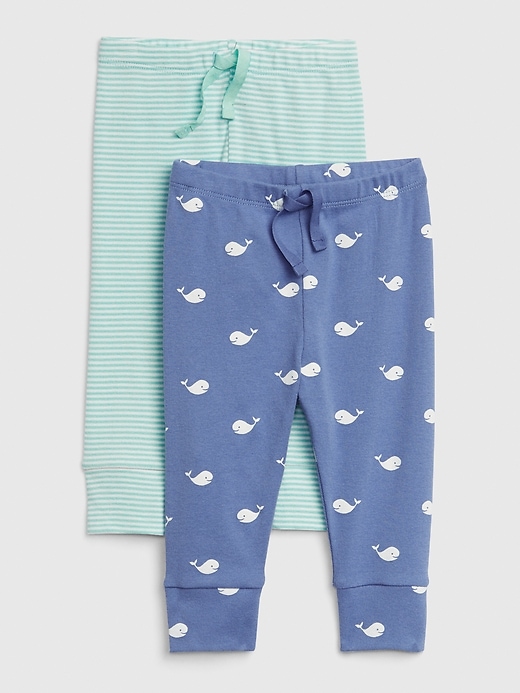 Image number 1 showing, Baby Whale Knit Pants (2-Pack)