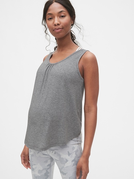 Image number 6 showing, Maternity Breathe Scoopneck Tank Top
