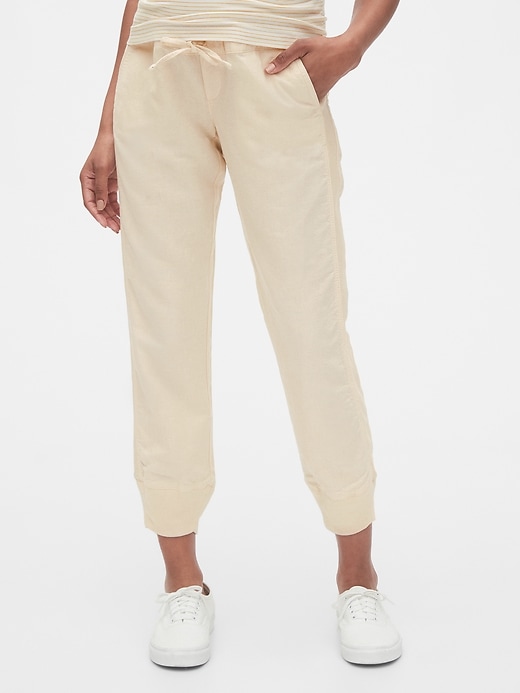 Image number 5 showing, Maternity Joggers in Linen