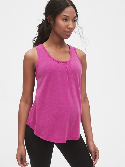 Image number 1 showing, Maternity Breathe Scoopneck Tank Top