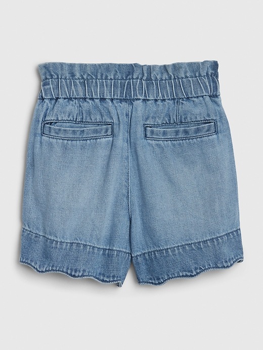 Image number 3 showing, Kids High Rise Paperbag-Waist Shorts