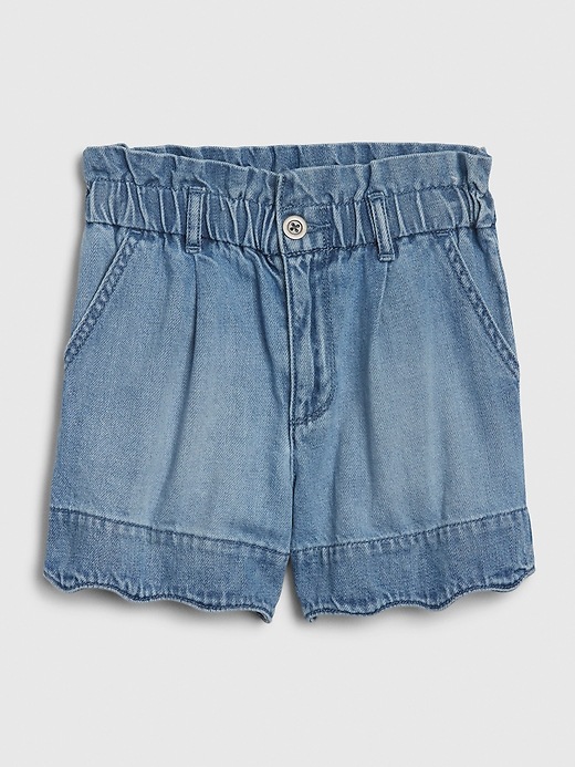 Image number 2 showing, Kids High Rise Paperbag-Waist Shorts