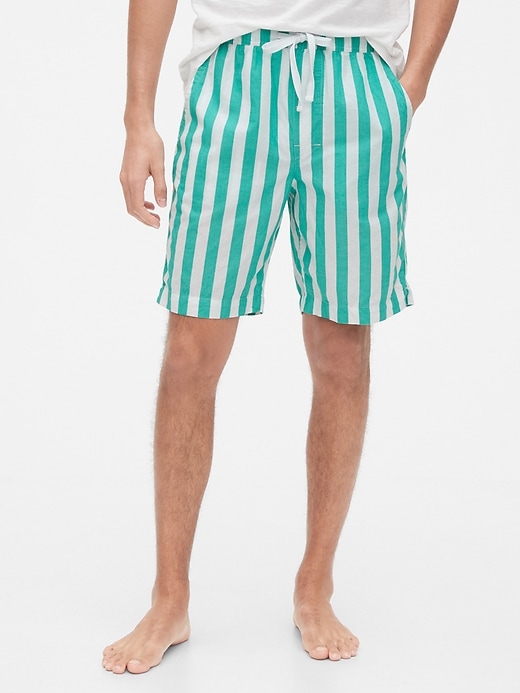 View large product image 1 of 1. Pajama Shorts in Poplin