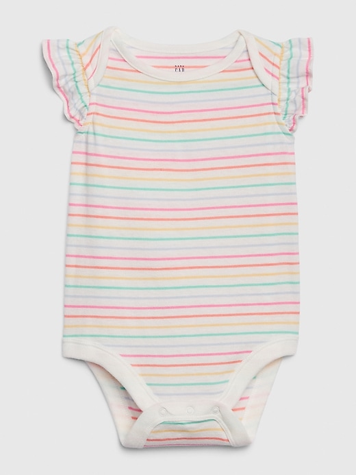 View large product image 1 of 1. Baby Print Ruffle Bodysuit