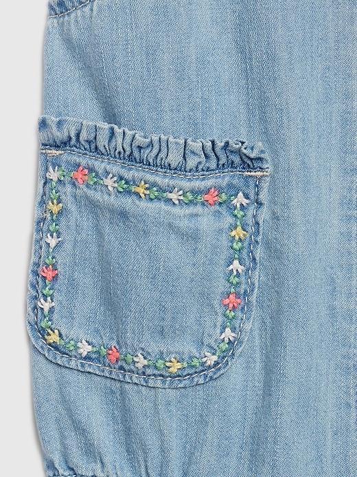 Image number 3 showing, Baby Denim One-Piece