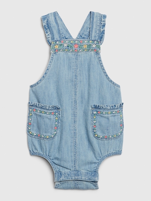 Image number 1 showing, Baby Denim One-Piece