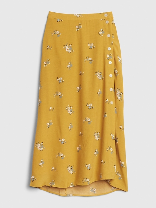 Image number 6 showing, Floral Side-Button Midi Skirt