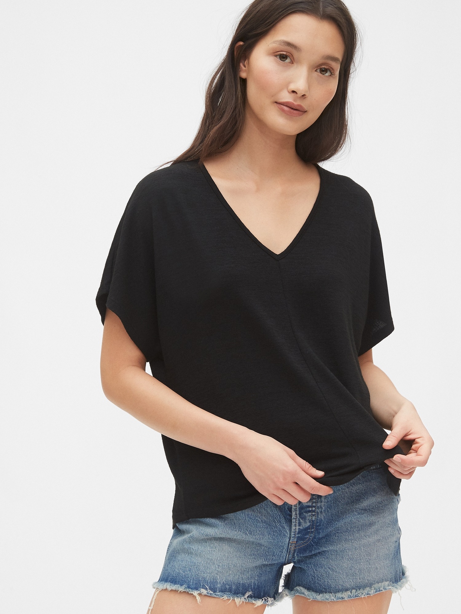 Softspun V-Neck T-Shirt | Gap