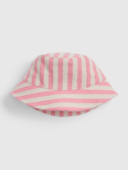 1 of 8 showing, with the color classic pink stripe of product Bucket Hat