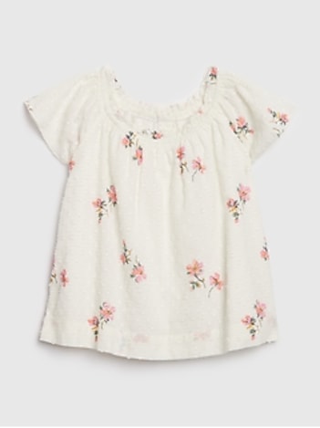 Toddler Floral Flutter Top