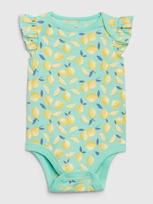 Image number 8 showing, Baby Print Ruffle Bodysuit