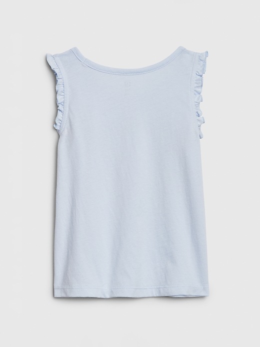 Image number 2 showing, Toddler Ruffle Graphic Tank Top