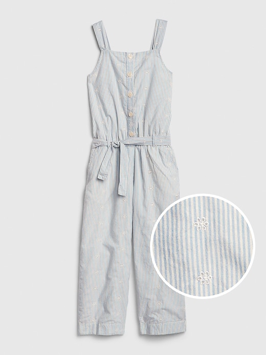 Image number 1 showing, Kids Tie-Belt Jumpsuit