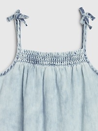 View large product image 3 of 3. Baby Denim Smocked One-Piece