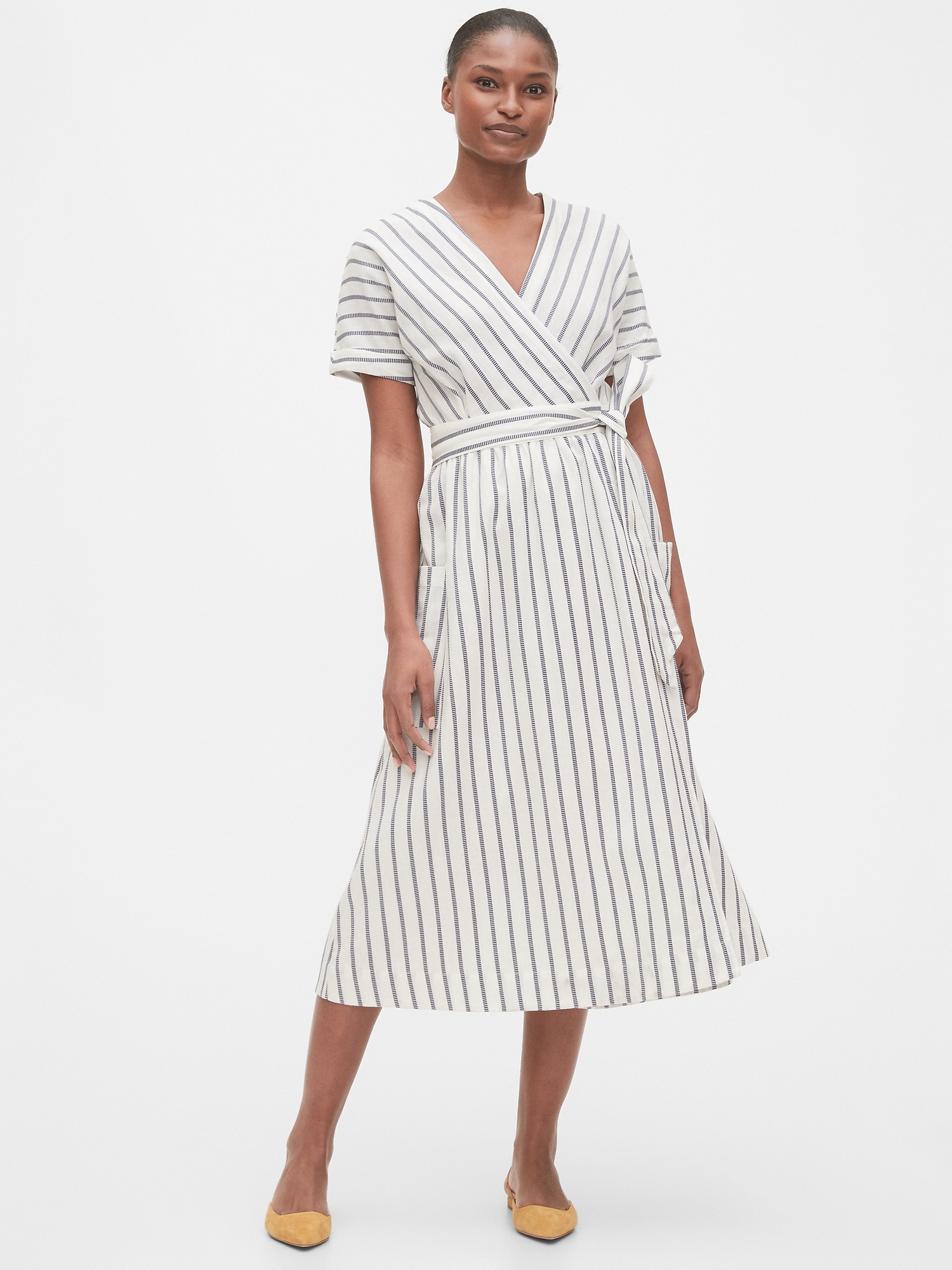 the gap wrap dress