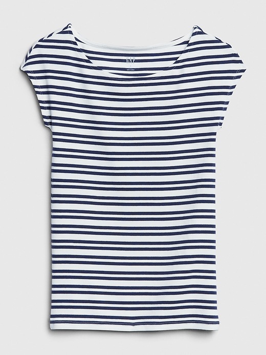 Image number 6 showing, Modern Boatneck Striped T-Shirt
