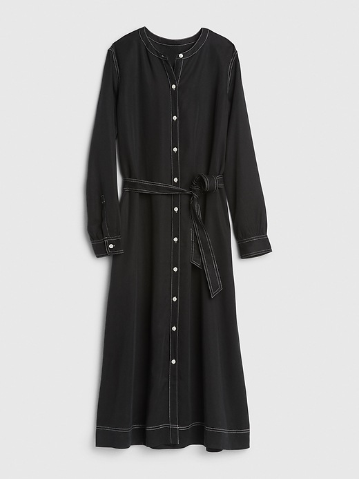 Image number 6 showing, Button Front Midi Shirtdress in TENCEL&#153