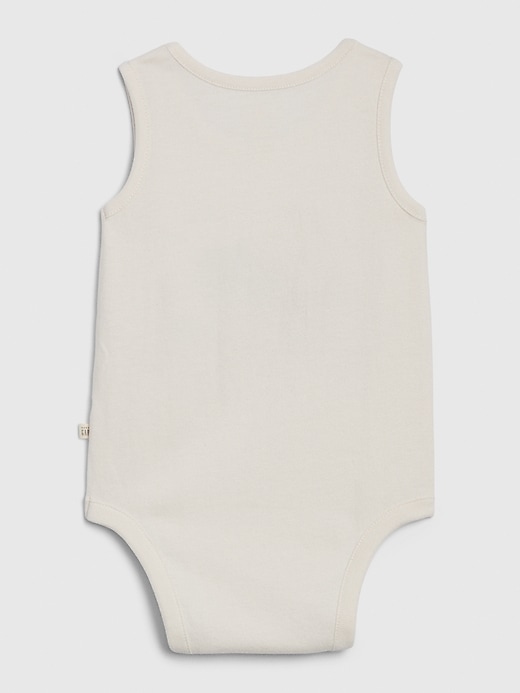 2 of 8 showing, with the color ivory frost of product Baby Organic Bodysuit