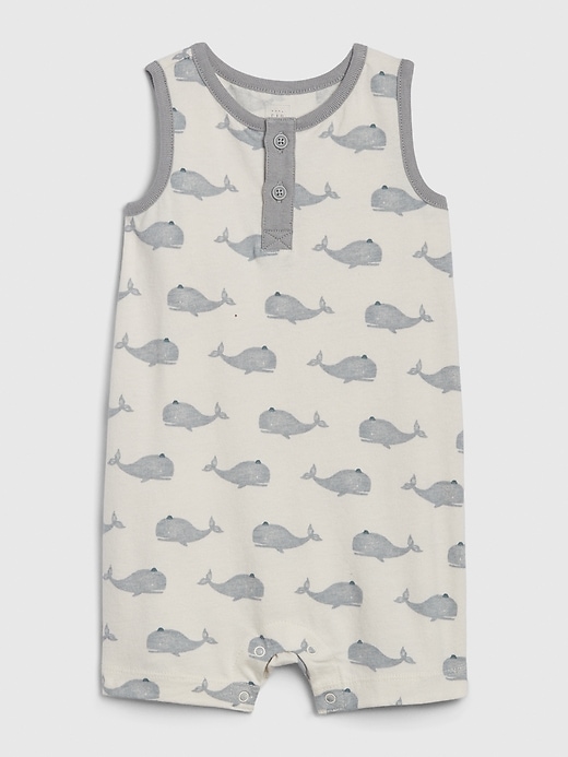 Image number 1 showing, Baby Organic Whale Shorty One-Piece