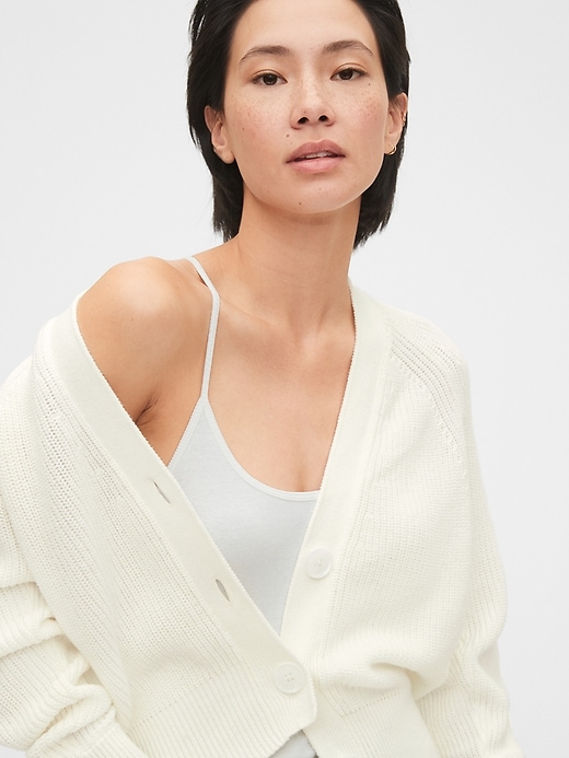 Slouchy Cropped Cardigan