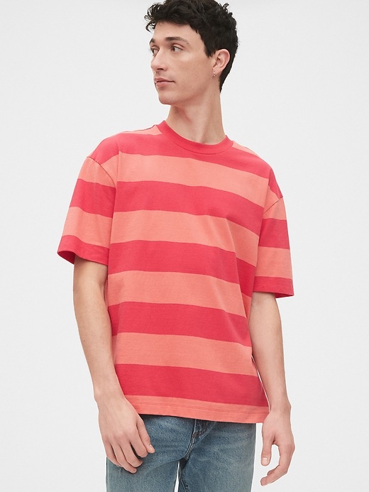 Image number 5 showing, Easy Heavyweight Stripe T-Shirt