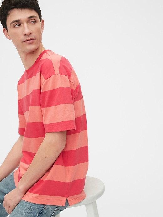 Image number 1 showing, Easy Heavyweight Stripe T-Shirt