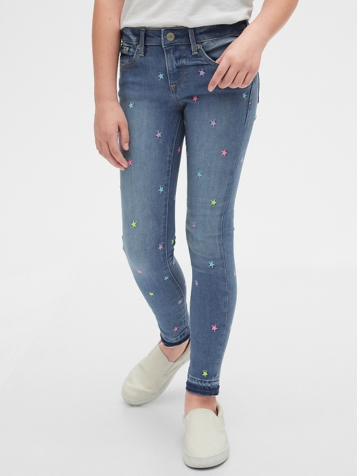Image number 2 showing, Kids Star Super Skinny Jeans with Stretch