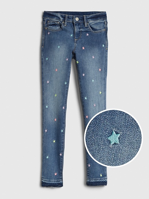 Image number 1 showing, Kids Star Super Skinny Jeans with Stretch