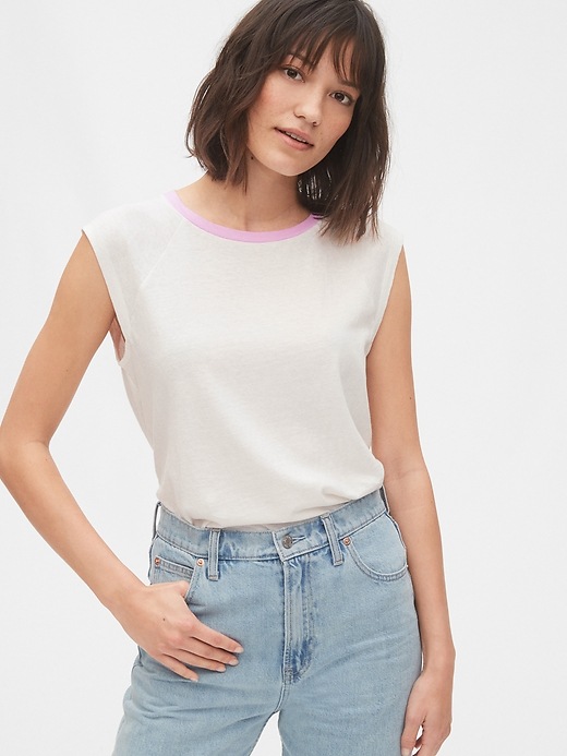 Sleeveless Raglan T-Shirt | Gap
