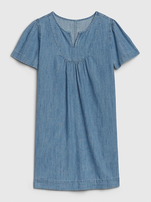 1 of 8 showing, with the color medium wash of product Kids T-Shirt Denim Dress