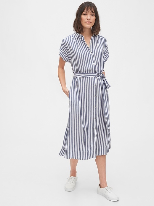 Image number 1 showing, Midi Shirtdress