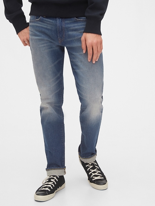Image number 1 showing, Slim Straight Jeans with GapFlex