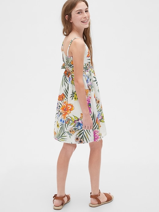 2 of 8 showing, with the color new off white of product Kids Floral Twist Dress