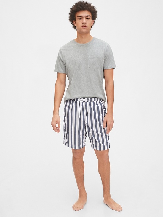 Image number 3 showing, Pajama Shorts in Poplin