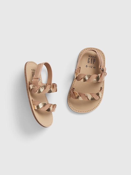 View large product image 1 of 1. Baby Braided Sandals