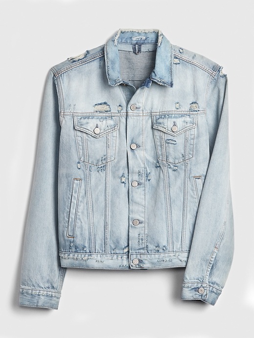 Image number 6 showing, Gap 50th Anniversary Destructed Icon Denim Jacket