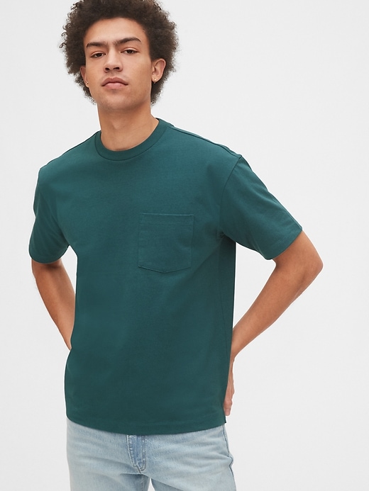 View large product image 1 of 1. Easy Heavyweight Pocket T-Shirt