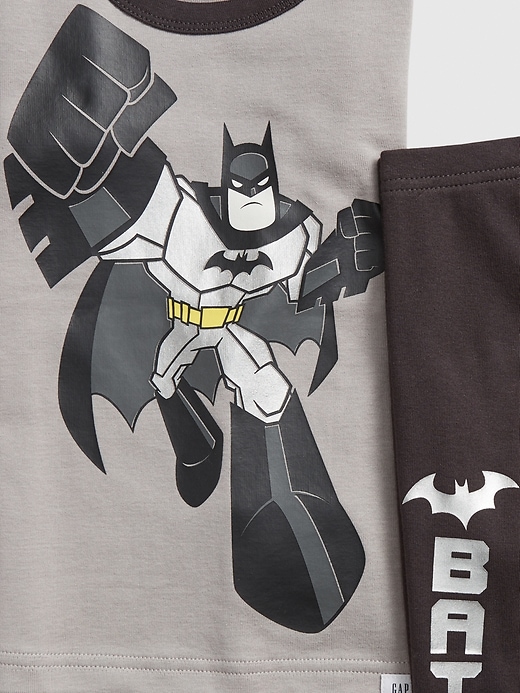 2 of 8 showing, with the color silver of product babyGap &#124 DC™ Batman PJ Set