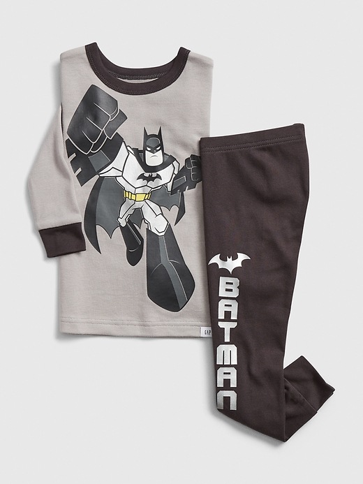 1 of 8 showing, with the color silver of product babyGap &#124 DC™ Batman PJ Set